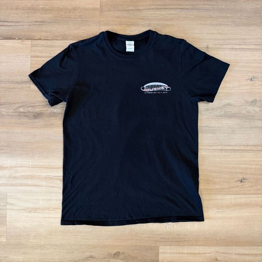 Journey LA Forum Show 2018 Black Concert Tee Shirt Sz Medium Classic Rock Merch